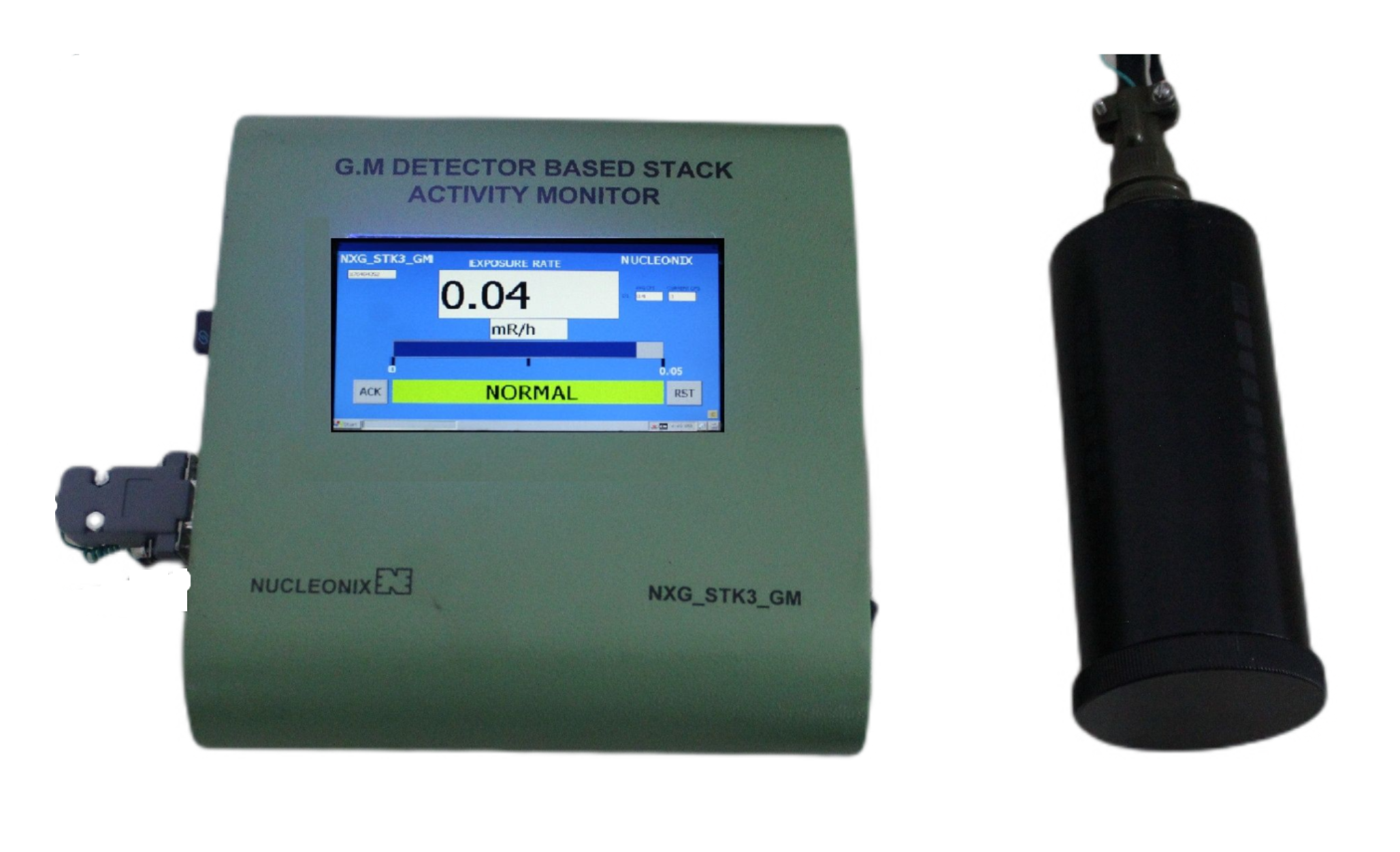 Cyclotron Stack Activity Monitor using GM Probe